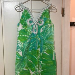 Lilly Pulitzer shift dress embroidery neckline 2